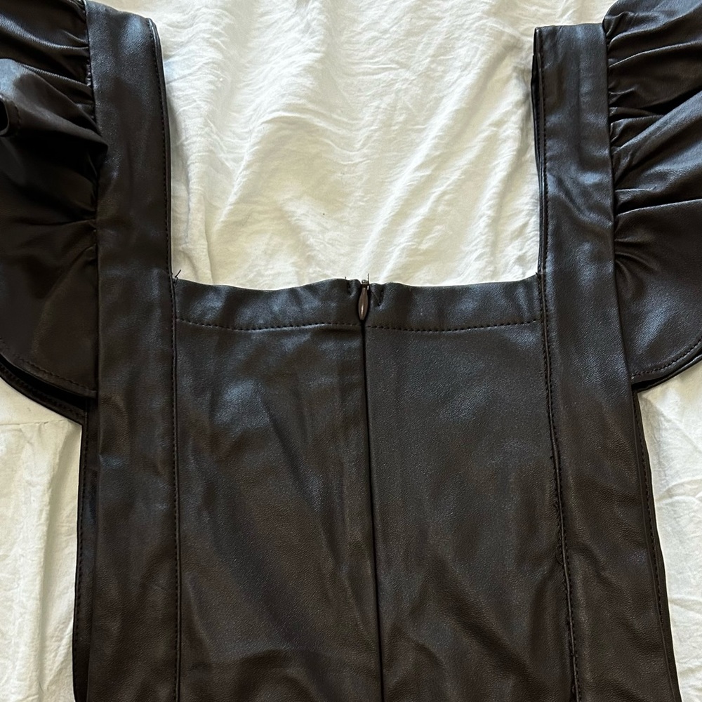 Leather dress